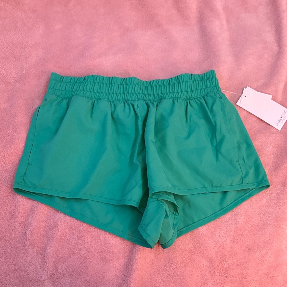 Ultra Flirt Teal/Green Athletic Shorts